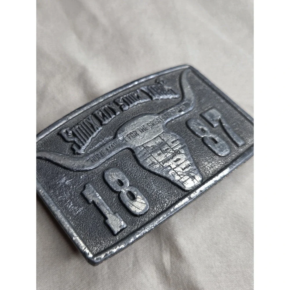 Vintage Sioux City Stock Yards 1887 Belt Buckle